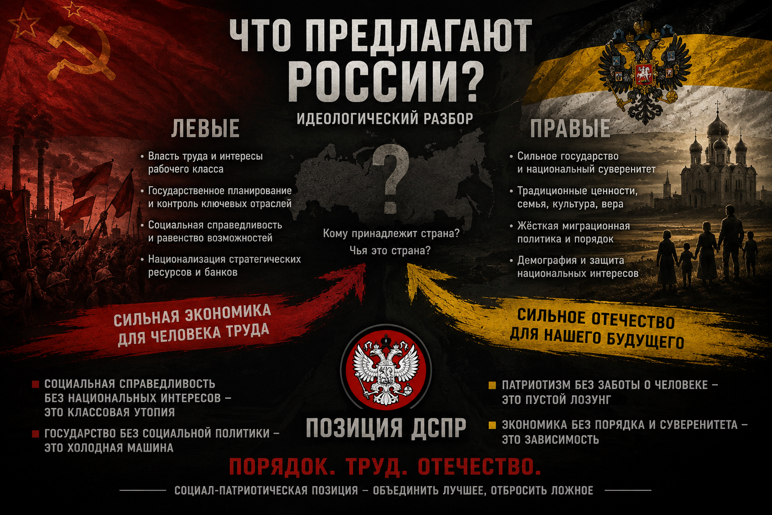 Слева и справа: что предлагают России сегодня?
